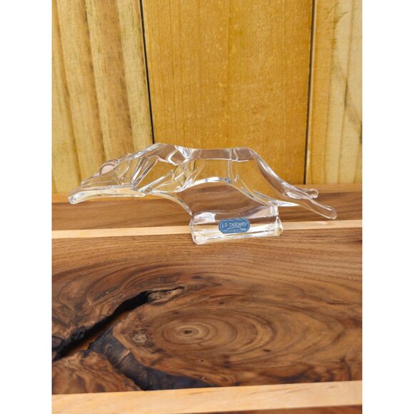 Crystal Jaguar Figurine By J.G. Durand France In Gift Box 7" Long - Picture 7 of 9